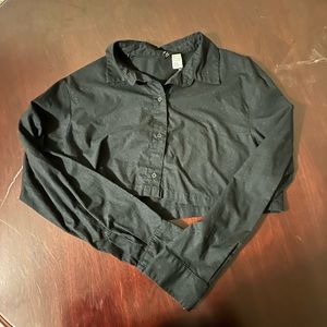 small h&m long sleeve crop top